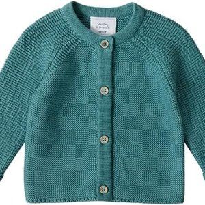 Knitted Baby Cardigan | Unisex Finely-Knit Baby Sweater